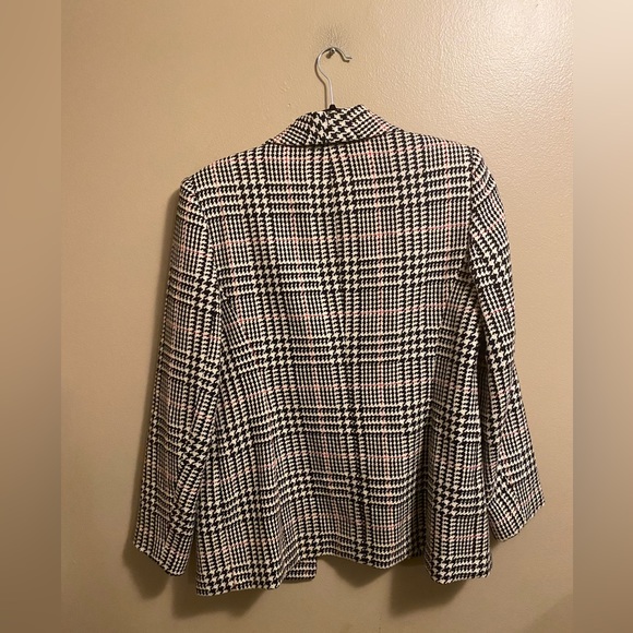 Vintage 90s Houndstooth Oversized Suit Jacket Blazer - Picture 10 of 10